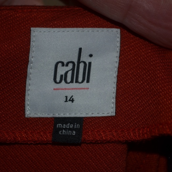 CAbi Style #3140 Overlay Pencil Skirt in Tumeric - Picture 4 of 5